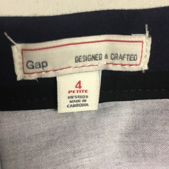 ๐ฟ GAP black and navy pleated a line skirt - Picture 8 of 10